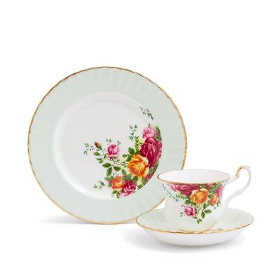 Royal Albert Old Country Roses 3 Piece Set Fern 1069334, MPN: 1069334, 701587477956