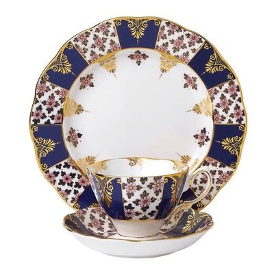 Royal Albert 100 Years 3 Piece Set Regency Blue 1900 40017566, MPN: 40017566, 701587269421