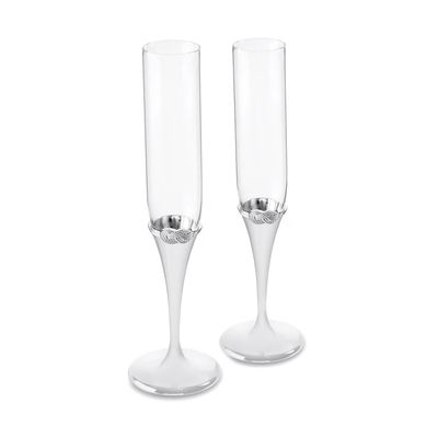 Wedgwood Vera Wang Infinity Toasting Flute Silver Set of 2 57005206117, MPN: 57005206117, 915742185…