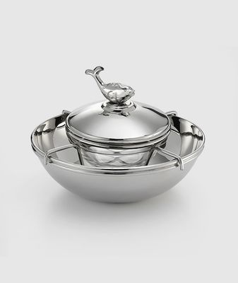 Mary Jurek Beluga Caviar Server with Glass Insert HBL001, MPN: HBL001,