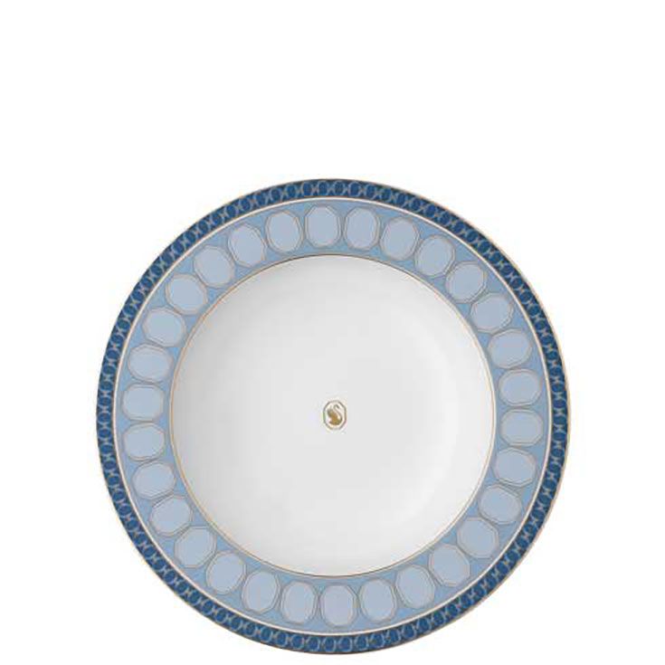 Rosenthal Swarovski Signum Rim Soup 9 1/2 Inch Azure Blue 19850-426351-10324, MPN: 19850-426351-103…