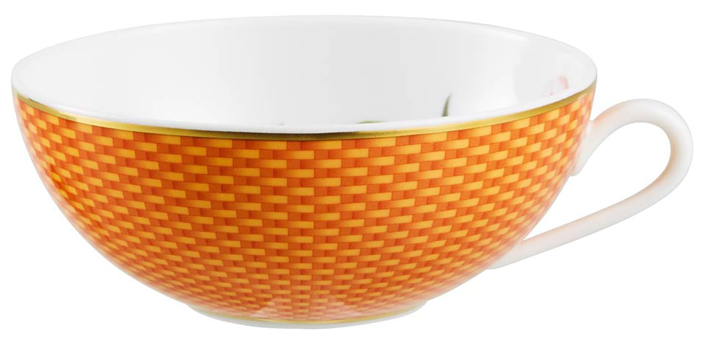 Raynaud Tresor Fleuri Orange Pomme Deau Tea Cup Extra D-4.5 Inch 7.4 Oz 0656-37-301022SB, MPN: 0656…