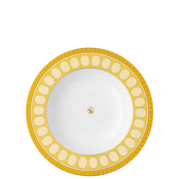 Rosenthal Swarovski Signum Rim Soup 9 1/2 Inch Jonquil Yellow 19850-426352-10324, MPN: 19850-426352…