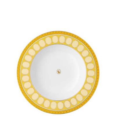 Rosenthal Swarovski Signum Rim Soup 9 1/2 Inch Jonquil Yellow 19850-426352-10324, MPN: 19850-426352…
