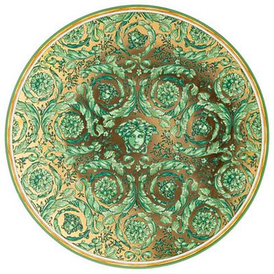 Versace Medusa Garland Green Christmas Plate 11 3/4 Inch 19335-409959-20021, MPN: 19335-409959-2002…