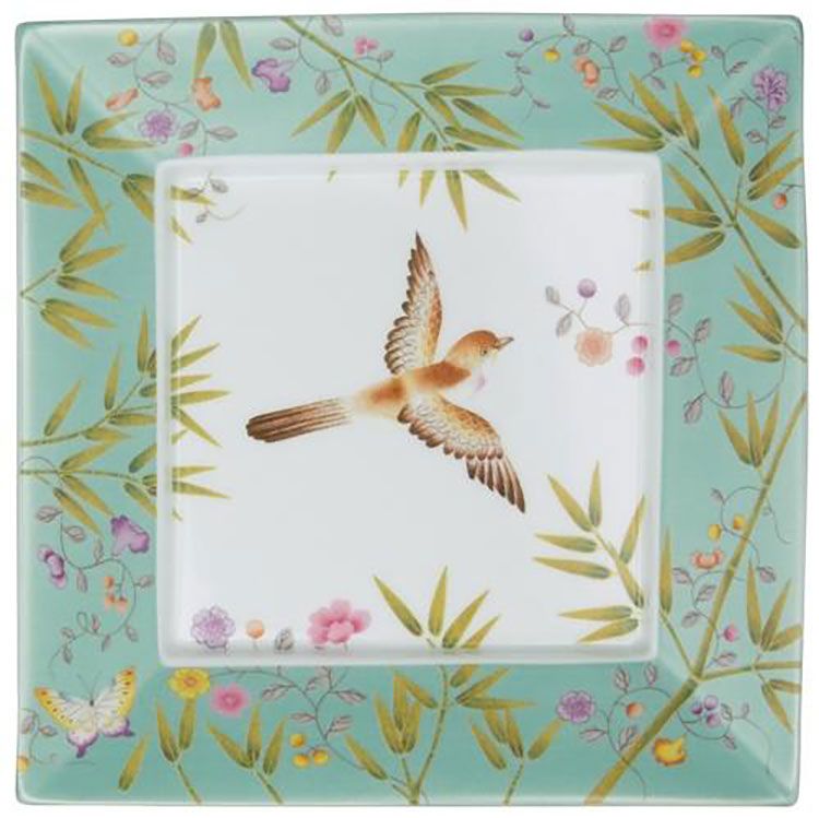 Raynaud Paradis Fond Turquoise N 1 Square Trinket Tray 6.89 X 6.89 Inch Gift Box 0403-33-600817, MP…