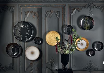 Raynaud Jean Cocteau Noir Coupe Plate Flat D-8.3 Inch 0659-15-113021SB, MPN: 0659-15-113021SB,