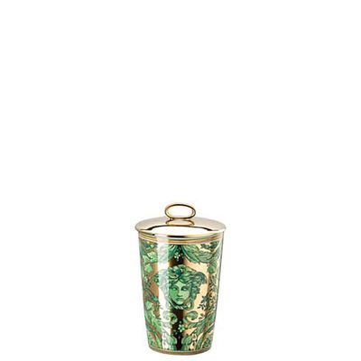 Versace Medusa Garland Green Scented Votive with Lid 5 1/2 Inch 14402-409959-24868, MPN: 14402-4099…