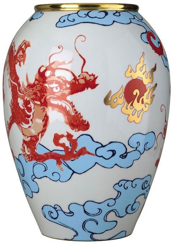 Raynaud Constellation Dragon Red Jar 5.51 Inch Gift Box 0083-33-608835, MPN: 0083-33-608835,