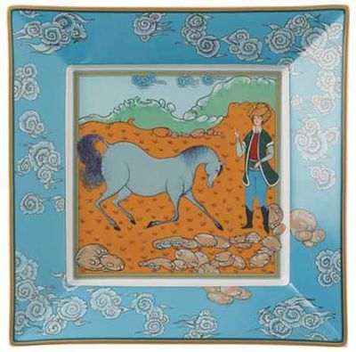 Raynaud Legendes Persanes Bleu N 4 Square Trinket Tray 11.02 X 11.02 Inch Gift Box 0288-33-600828, …