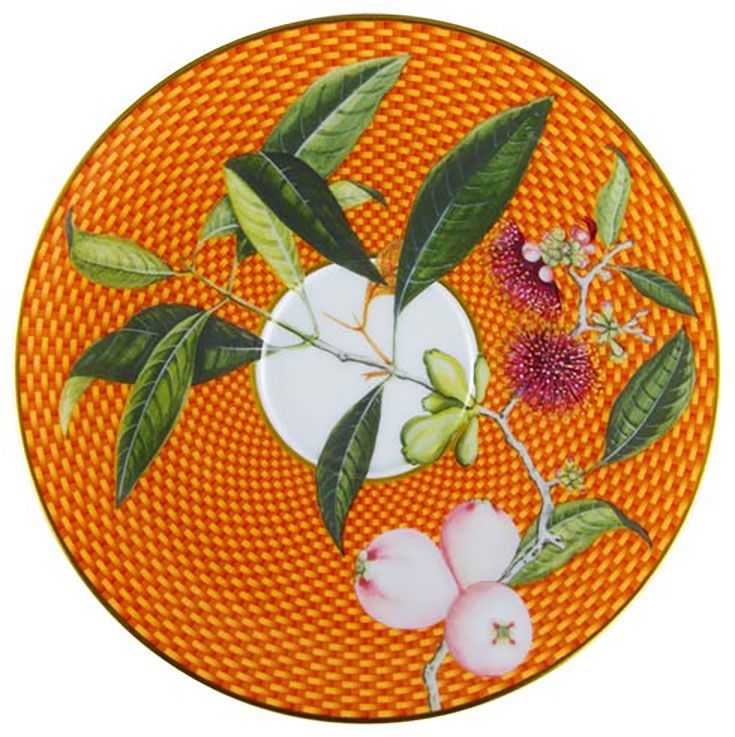 Raynaud Tresor Fleuri Orange Pomme Deau Tea Saucer Extra D-6.9 Inch 0656-37-351017SB, MPN: 0656-37-…