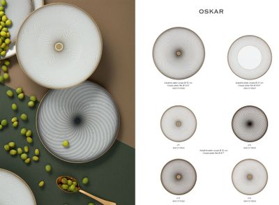 Raynaud Oskar 4 Decors Gift Box For 4 Dessert Plates 8.66 Inch 0938-37-804022, MPN: 0938-37-804022,