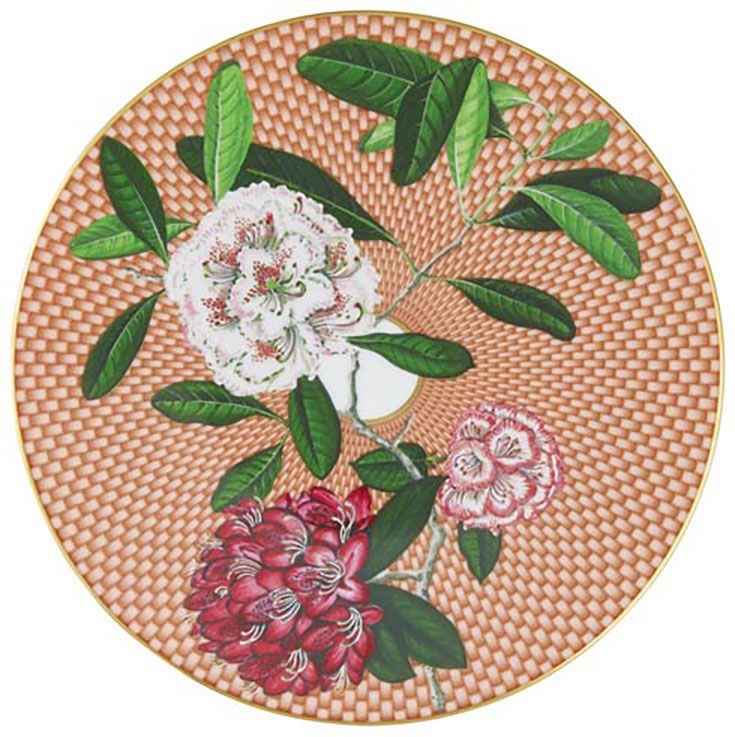Raynaud Tresor Fleuri Beige Rhododendron Coupe Plate Flat 8.6 Inch Gift Box 0655-37-113822GB, MPN: …