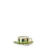 Versace Medusa Garland Green Tea Cup &amp; Saucer 6 1/4 Inch 19335-409959-14640, MPN: 19335-409959-1464…