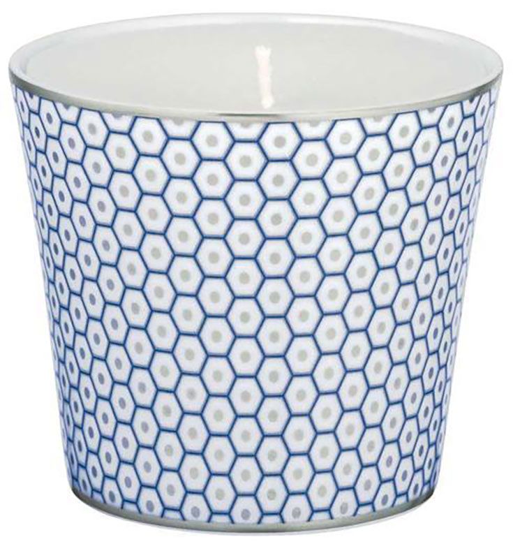 Raynaud Tresor Bleu Motif N 3 Candle Pot 3.35 Inch Gift Box 0546-33-607808, MPN: 0546-33-607808,