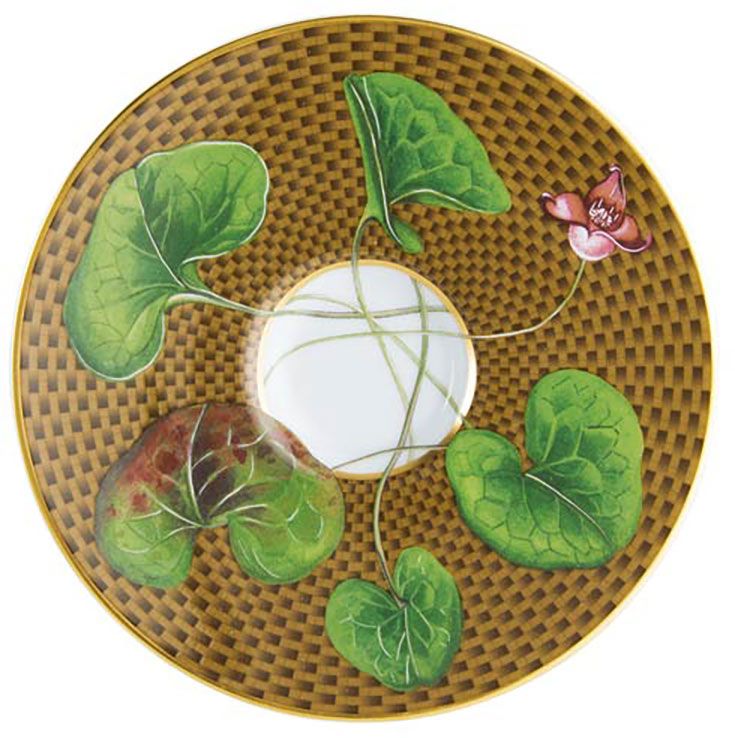 Raynaud Tresor Fleuri Marron Asarum Expresso Saucer D-5 Inch 0657-37-356012SB, MPN: 0657-37-356012S…