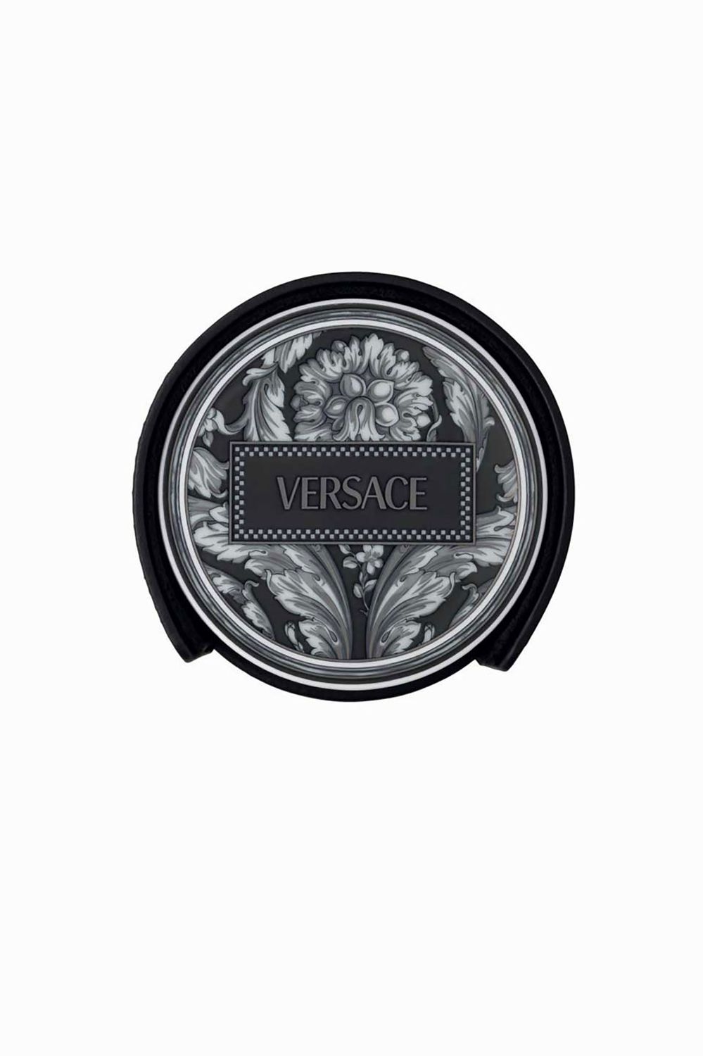 Versace Barocco Haze Coaster Porcelain Set 4 Pieces Inch Leather Box 14214-403767-28723, MPN: 14214…