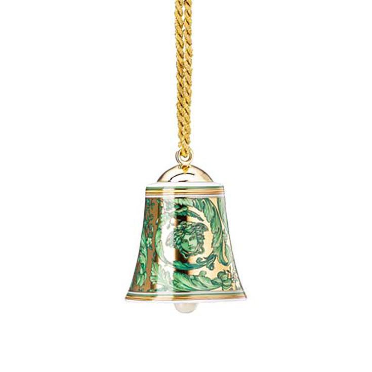 Versace Medusa Garland Green Bell Ornament Porcelainch 14089-409959-27911, MPN: 14089-409959-27911,…