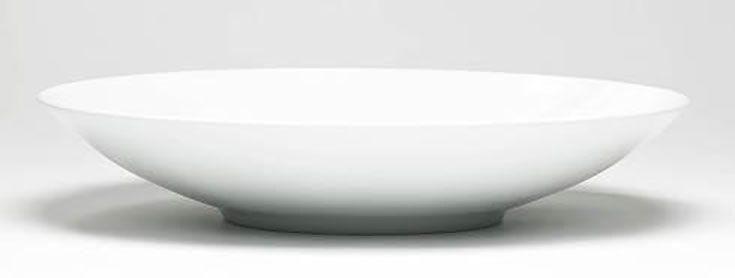 Thomas Loft White Bowl Shallow Centerpiece Round 13 Inch 11900-800001-10733, MPN: 11900-800001-1073…