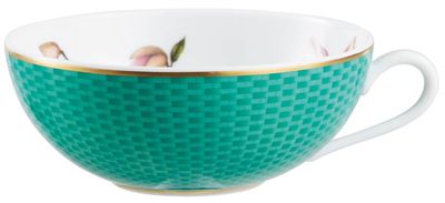 Raynaud Tresor Fleuri Turquoise Magnolia Tea Cup Extra D-4.5 Inch 7.4 Oz 0658-37-301022SB, MPN: 065…