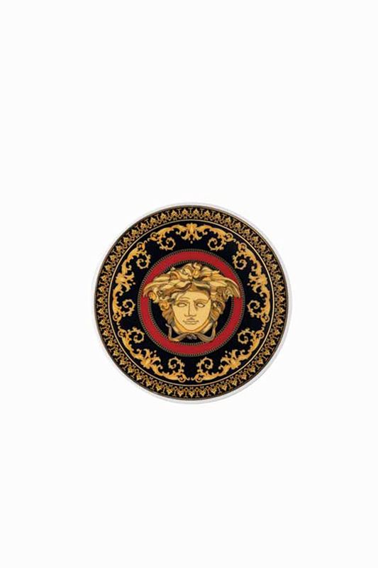 Versace Medusa Red Coaster Porcelain 1 Piece 3 1/2 Inch 14214-102721-25884, MPN: 14214-102721-25884…