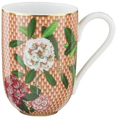 Raynaud Tresor Fleuri Beige Rhododendron Mug 10.14 Oz 8 cm. 3.15 Inch Diameter 0655-37-314030SB, MP…