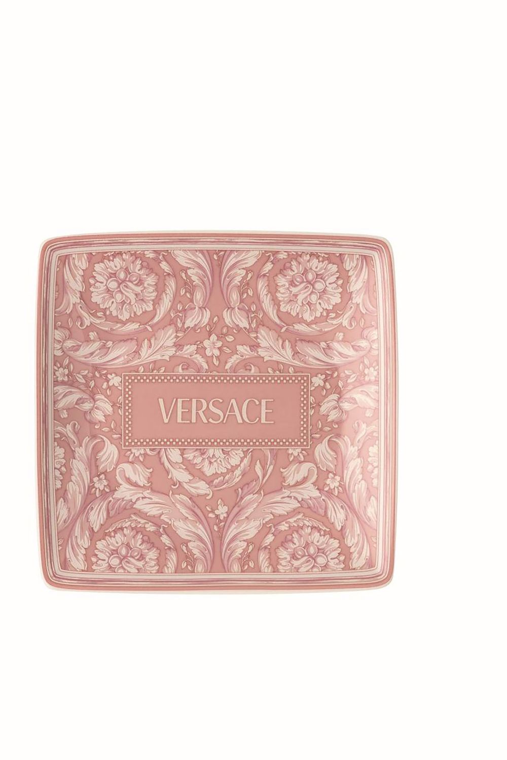 Versace Barocco Rose Canape Dish 4 3/4 Inch Square 11940-403768-15253, MPN: 11940-403768-15253, 790…