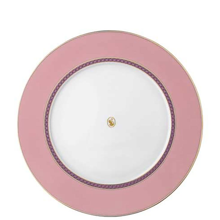Rosenthal Swarovski Signum Dinner Plate 11 1/2 Inch Rose Pink 10470-426350-10249, MPN: 10470-426350…