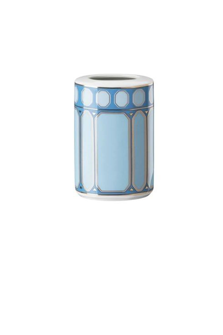 Rosenthal Swarovski Signum Vase 3 Inch Azure Blue 10570-426351-26008, MPN: 10570-426351-26008, 7909…