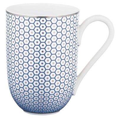 Raynaud Tresor Blue Mug Motive N 3 10 Oz Gift Box 8 cm. 3.15 Inch Diameter 0546-37-314830GB, MPN: 0…