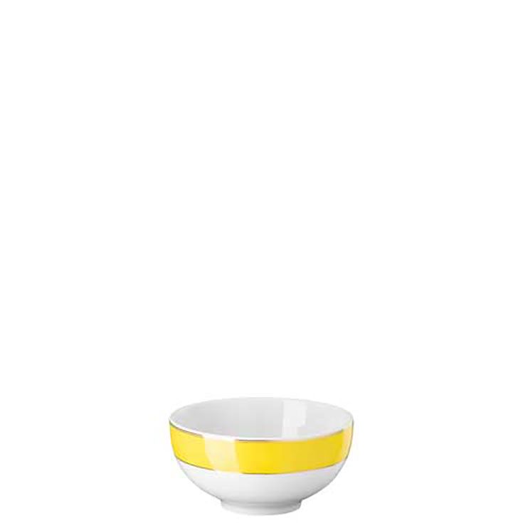 Rosenthal Swarovski Signum Rice Bowl L 4 3/4 Inch X W 4 3/4 Inch X H 2 1/4 Inch Jonquil Yellow 1420…