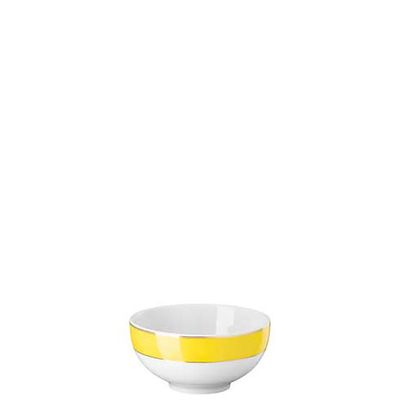 Rosenthal Swarovski Signum Rice Bowl L 4 3/4 Inch X W 4 3/4 Inch X H 2 1/4 Inch Jonquil Yellow 1420…