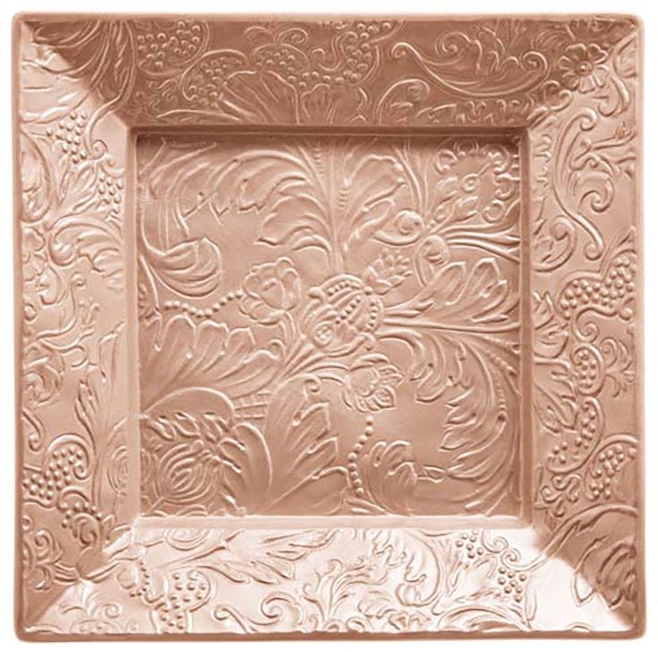 Raynaud Italian Renaissance Cuivre Square Trinket Tray 6.89 X 6.89 Inch Gift Box 0815-47-600817, MP…