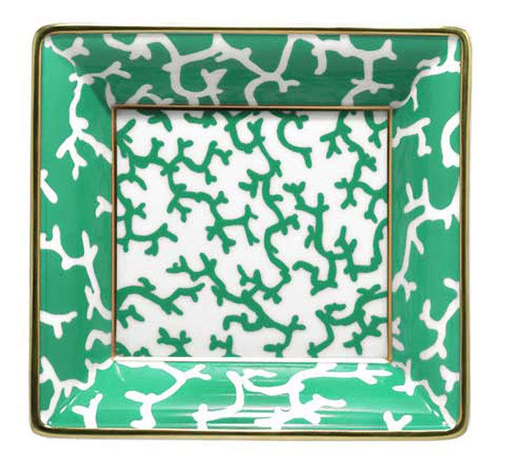 Raynaud Cristobal Emerald Trinket Tray 6.69 X 6.5 Inch Gift Box 0883-33-601817, MPN: 0883-33-601817…