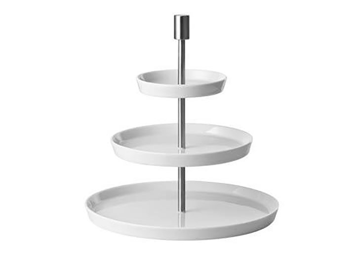 Thomas Loft White Etagere Round 4 3/4 x 7 1/2 x 10 3/4 Inch 11900-800001-25313, MPN: 11900-800001-2…