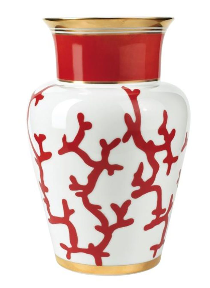 Raynaud Cristobal Red Vase 10.24 Inch Gift Box 0112-34-609826, MPN: 0112-34-609826,