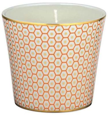 Raynaud Tresor Orange Motif N 3 Candle Pot 3.35 Inch Gift Box 0552-33-607808, MPN: 0552-33-607808,