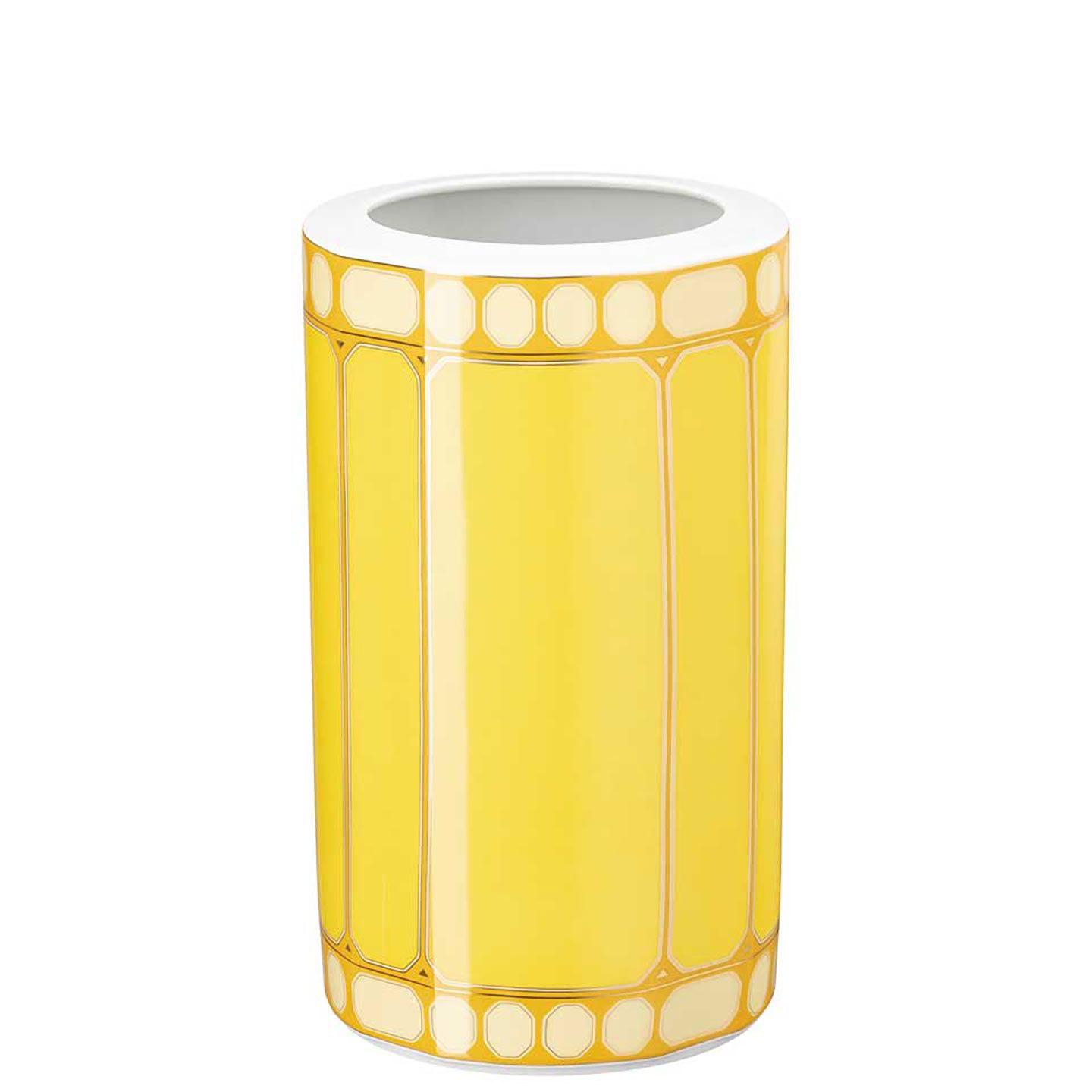 Rosenthal Swarovski Signum Vase 10 1/2 Inch Jonquil Yellow 10570-426352-26027, MPN: 10570-426352-26…