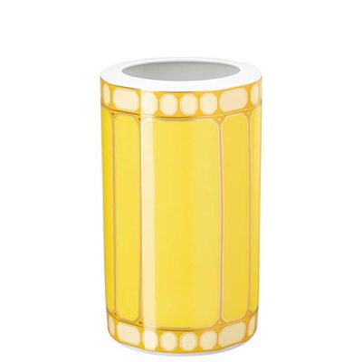Rosenthal Swarovski Signum Vase 10 1/2 Inch Jonquil Yellow 10570-426352-26027, MPN: 10570-426352-26…