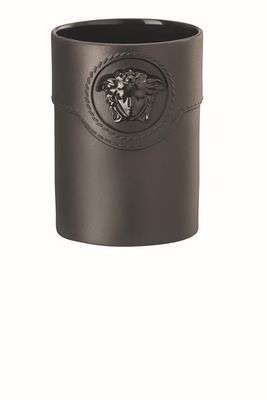 Versace La Medusa Mini Vase Cylindrical Black 4 Inch 14630-105082-26010, MPN: 14630-105082-26010, 7…