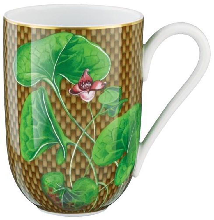 Raynaud Tresor Fleuri Asarum Mug 10.14 Oz 8 cm. 3.15 Inch Diameter 0657-37-314030SB, MPN: 0657-37-3…