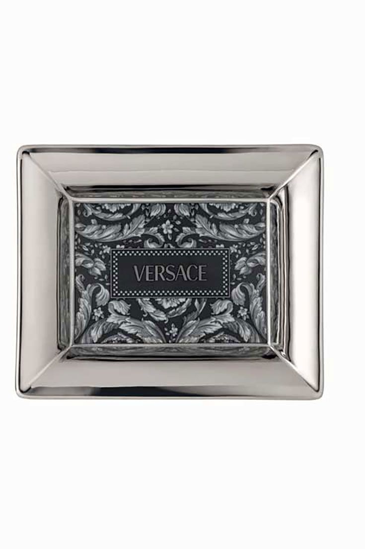 Versace Barocco Haze Tray with Leather Back 6 Inch 14269-403767-25815, MPN: 14269-403767-25815, 790…