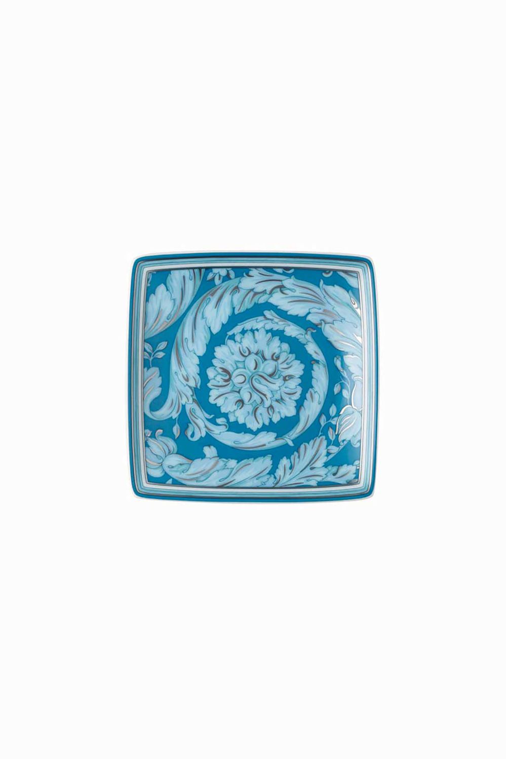 Versace Barocco Teal Mini Canape Square 3 1/2 Inch 11940-403769-15251, MPN: 11940-403769-15251, 790…