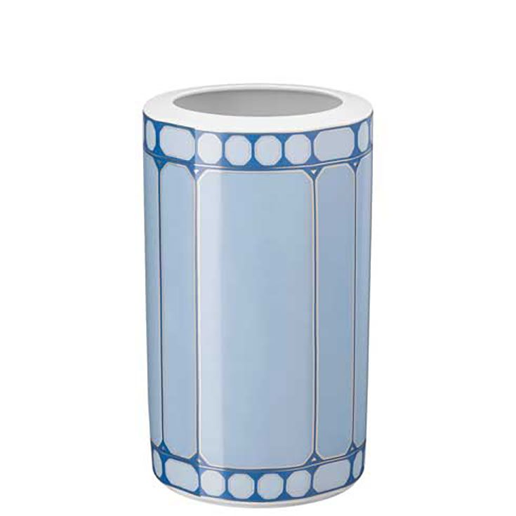 Rosenthal Swarovski Signum Vase 10 1/2 Inch Azure Blue 10570-426351-26027, MPN: 10570-426351-26027,…