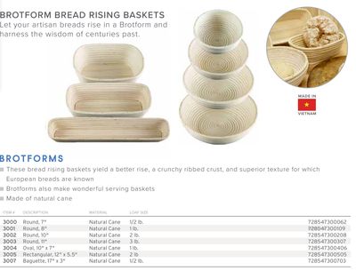 Frieling Brotform round 7 Inch, MPN: 3000, UPC/EAN: 728547300062