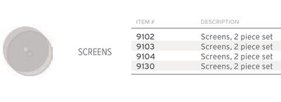 Frieling Screen for-0130 &amp; 0131 French Press 2 Piece set, MPN: 9130, UPC/EAN: 728547999372