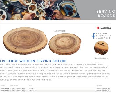 Frieling Wood Serving Tray Acacia rectangular 21 x 16 x 2.75 Inch, MPN: M055542, UPC/EAN: 400652805…