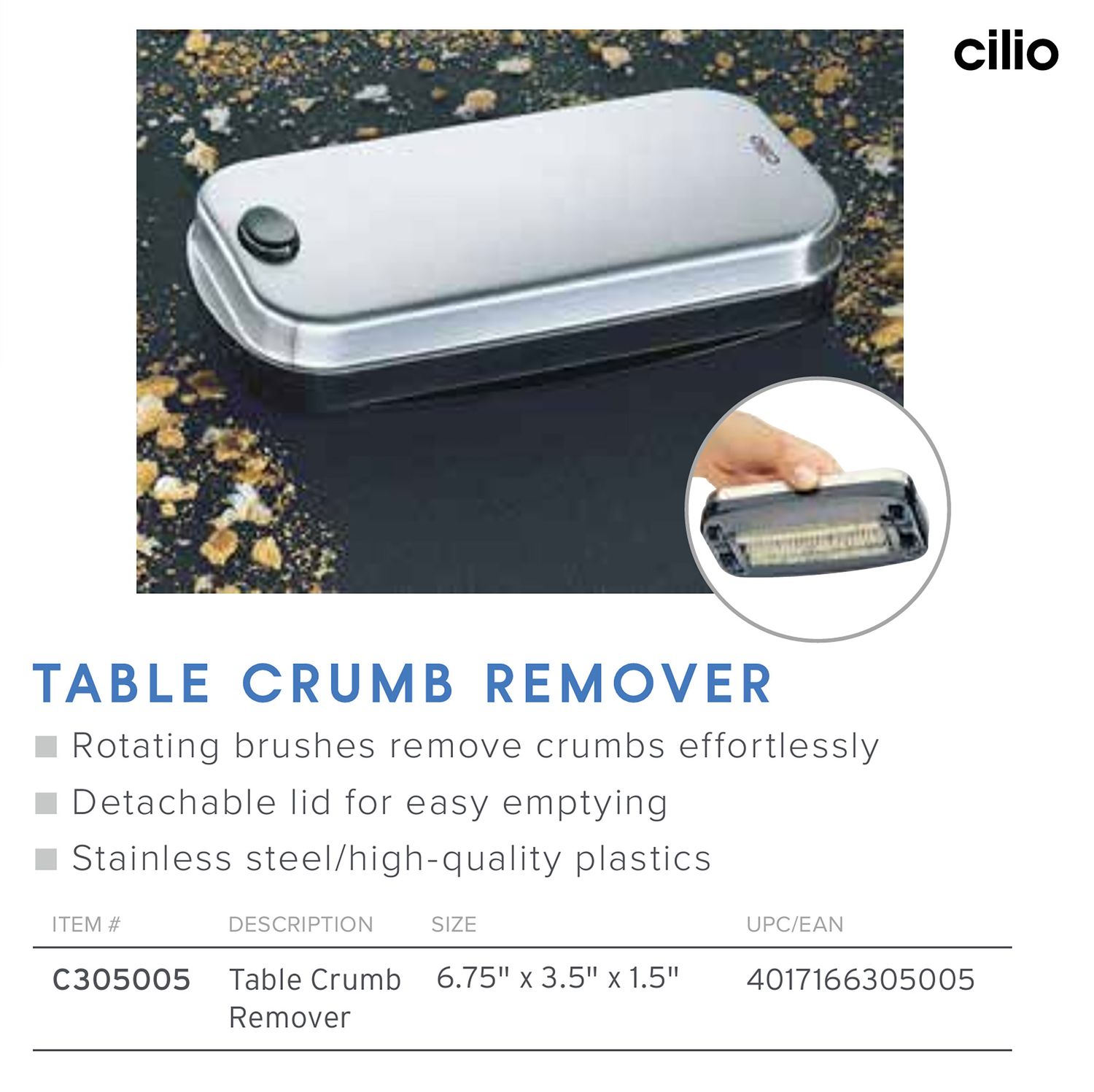 Frieling Table Crumb Remover, MPN: C305005, UPC/EAN: 4017166305005