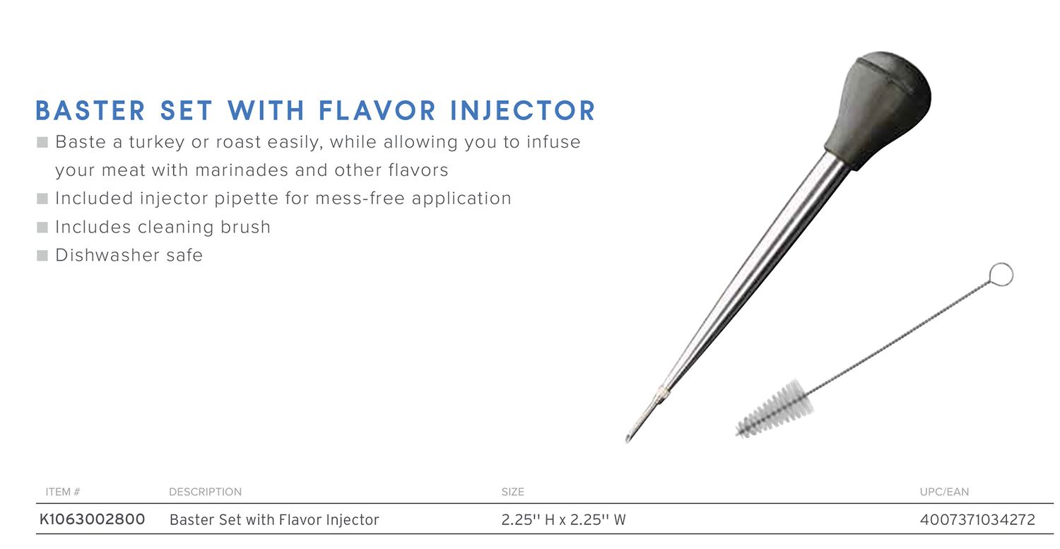 Frieling Baster Set with Flavor Injector, MPN: K1063002800, UPC/EAN: 4007371034272