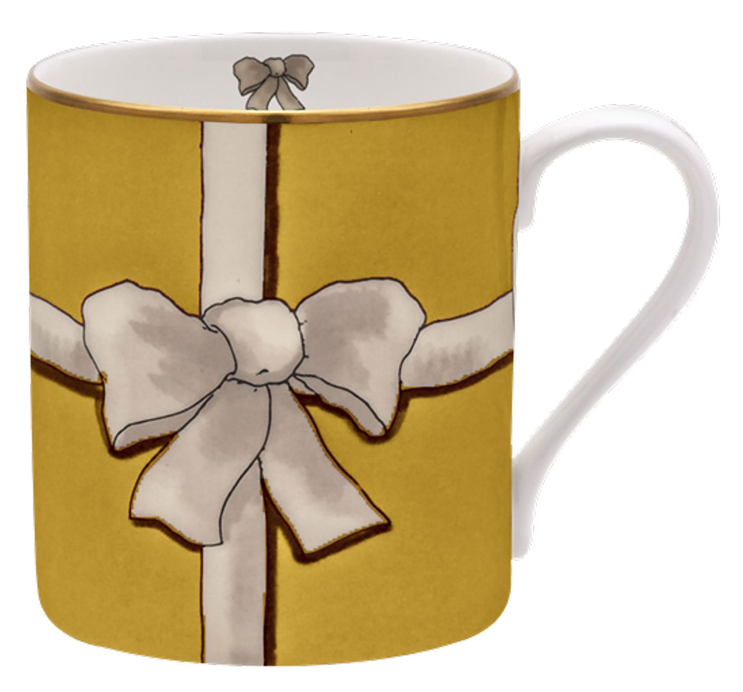 Halcyon Days Ribbon Gold Mug, MPN: BCRIB16MGG